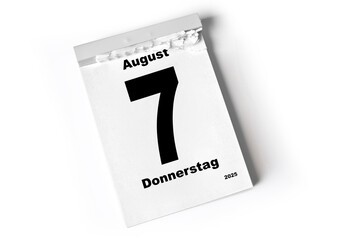 7 . August 2025