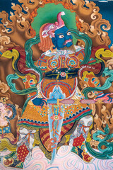 Lord of the South Virudhaka, Thangki, Buddhist Art, Tibetan Buddhism
