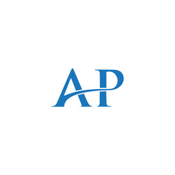 AP logo. AP set , A P design. White AP letter. AP, A P letter logo design. Initial letter AP letter logo set, linked circle uppercase monogram logo. A P letter logo vector design.	
