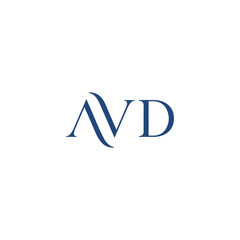 AVD logo. AVD set , A V D design. White AVD letter. AVD, A V D letter logo design. Initial letter AVD letter logo set, linked circle uppercase monogram logo. A V D letter logo vector design.	
