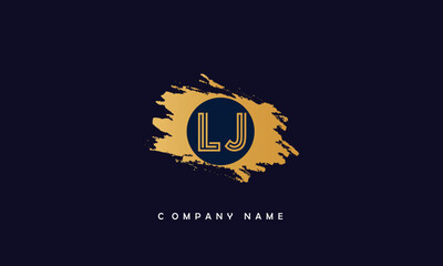 LJ, JL, L, J Abstract Letters Logo monogram