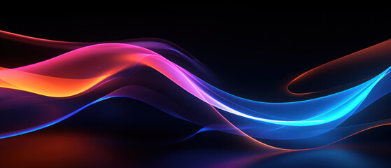 This bright and energetic abstract background features irregular waves and a blend of colors.