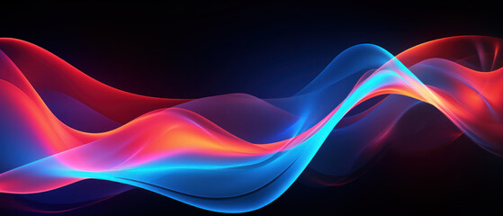 Fototapeta premium This bright and energetic abstract background features irregular waves and a blend of colors.