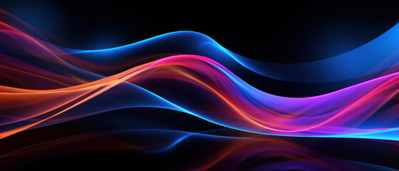 This bright and energetic abstract background features irregular waves and a blend of colors.