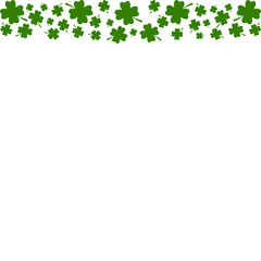 Obraz premium Clover Leaves Pattern Header