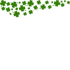 Fototapeta premium Clover Leaves Pattern Header