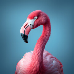 Fototapeta premium Pink flamingo bird