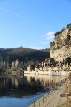 La Roque Gageac, village pittoresque en Dordogne, lieux touristique France