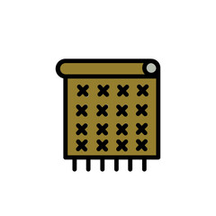 Art Textile Cotton Filled Outline Icon