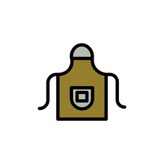 Apron Chef Cook Filled Outline Icon
