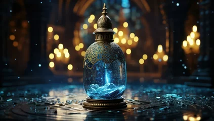 Foto op Plexiglas lantern on a dark background © Ashfaq