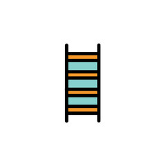Stair Work Tools Filled Outline Icon
