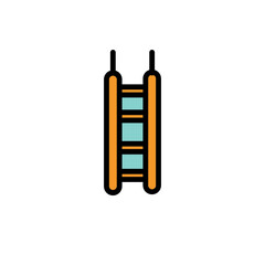 Stair Work Tools Filled Outline Icon