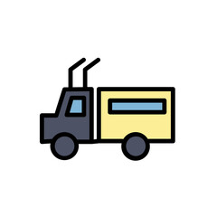 Truck Work Tools Filled Outline Icon