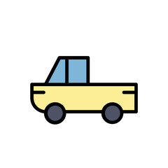 Truck Work Tools Filled Outline Icon