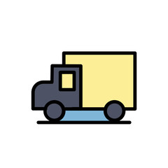 Truck Work Tools Filled Outline Icon