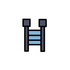 Stair Work Tools Filled Outline Icon