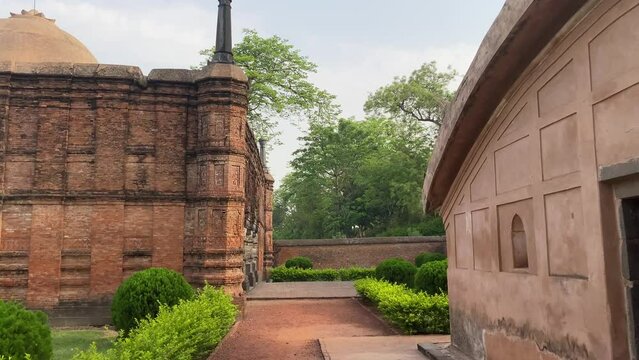 Kadam rasul masjid are the ruins of a small mosque that was the capital of the muslim nawabs of bengal in the 13th to 16th centuries in gaur, west bengal, India.