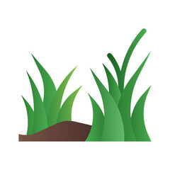 Grass icon in gradient fill style with high vector quality suitable for ui and spring needs