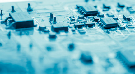 Abstract,close up of Mainboard Electronic background.
(logic board,cpu motherboard,circuit,system...