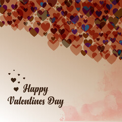 Happy Valentines Day vector illustration. It is suitable for card, banner, or poster