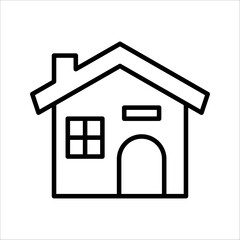 minimal home icon set - web homepage symbol - vector website sign