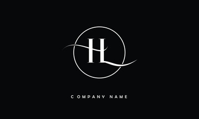 HL, LH, H, L Abstract Letters Logo Monogram