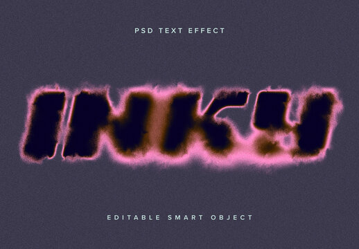Dissolving Text Effect Mockup