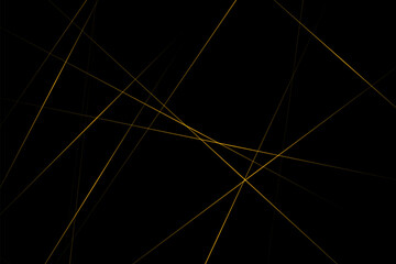 Abstract black with gold lines, triangles background modern design. Vector illustration EPS 10.