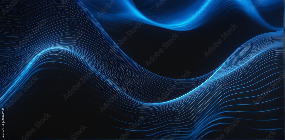 Poster digital business abstract wave technology background the futuristic realm with this captivating wallpaper, the mesmerizing wave of science , creating a visual network of innovation