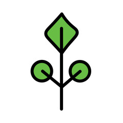 Nature Plants Trees Filled Outline Icon