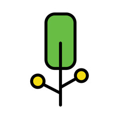 Nature Plants Trees Filled Outline Icon