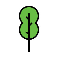 Travel Trees Forest Filled Outline Icon