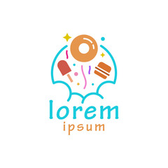Food Party Logo Template