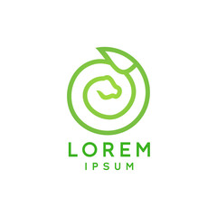 Snake Nature Logo Template