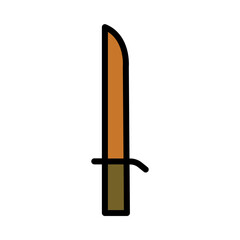Sport Game Sword Filled Outline Icon