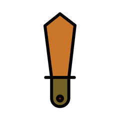 Action Game Sword Filled Outline Icon