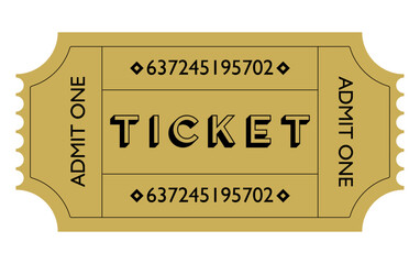 Ticket vector. Entrance ticket. Cinema, theater ticket