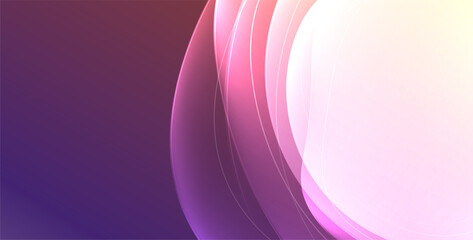 Colorful transparent flowing fluid shapes with glow effect geometric background. Wavy lines round forms. Vector illustration For Wallpaper, Banner, Background, Card, Book Illustration, landing page