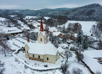 ski resort in the mountains