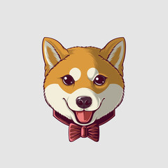 Cute Dog Vector Illustration