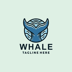 Obraz premium Whale Logo Symbol Design illustration vector Icon Emblem