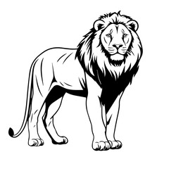 Majestic Lion Vector