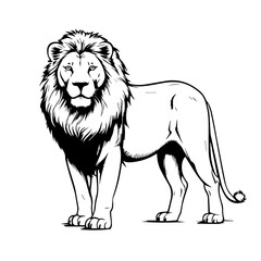 Majestic Lion Vector