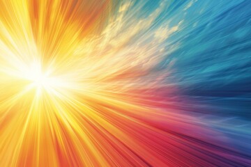 Obraz premium Vibrant Sunrise Abstract Background, New Beginnings Concept