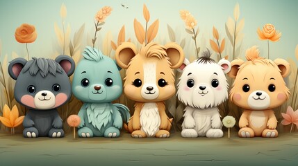 Fun and adorable patterns suitable for children's products and nursery decor