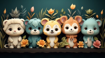 Fun and adorable patterns suitable for children's products and nursery decor