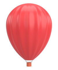 Hot Air Balloon. 3D illustration.