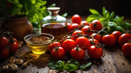 tomatoes and olive oil