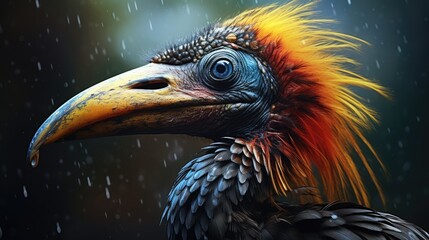 portrait of a vulture - Powered by Adobe
